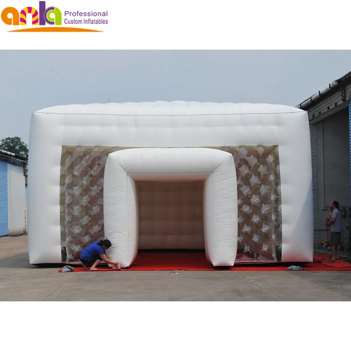 
China manufacturer outdoor bubble white inflatable air cube tent for party promotion event sale 