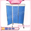 Blue color hospital bed screen curtain folding screen
