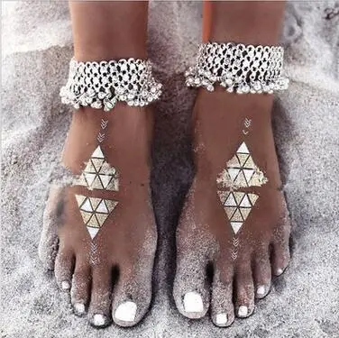 

Sexy Summer Beach Charms Anklets For Women Lovely Silver Plated Tassel Bells Ankle Bracelets Barefoot Sandals Foot Chain Jewelry
