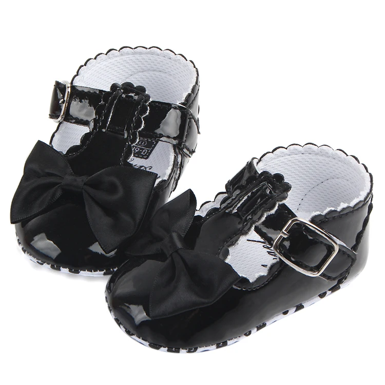 
New Arrival Soft Bright Leather Baby Girl Shoes 