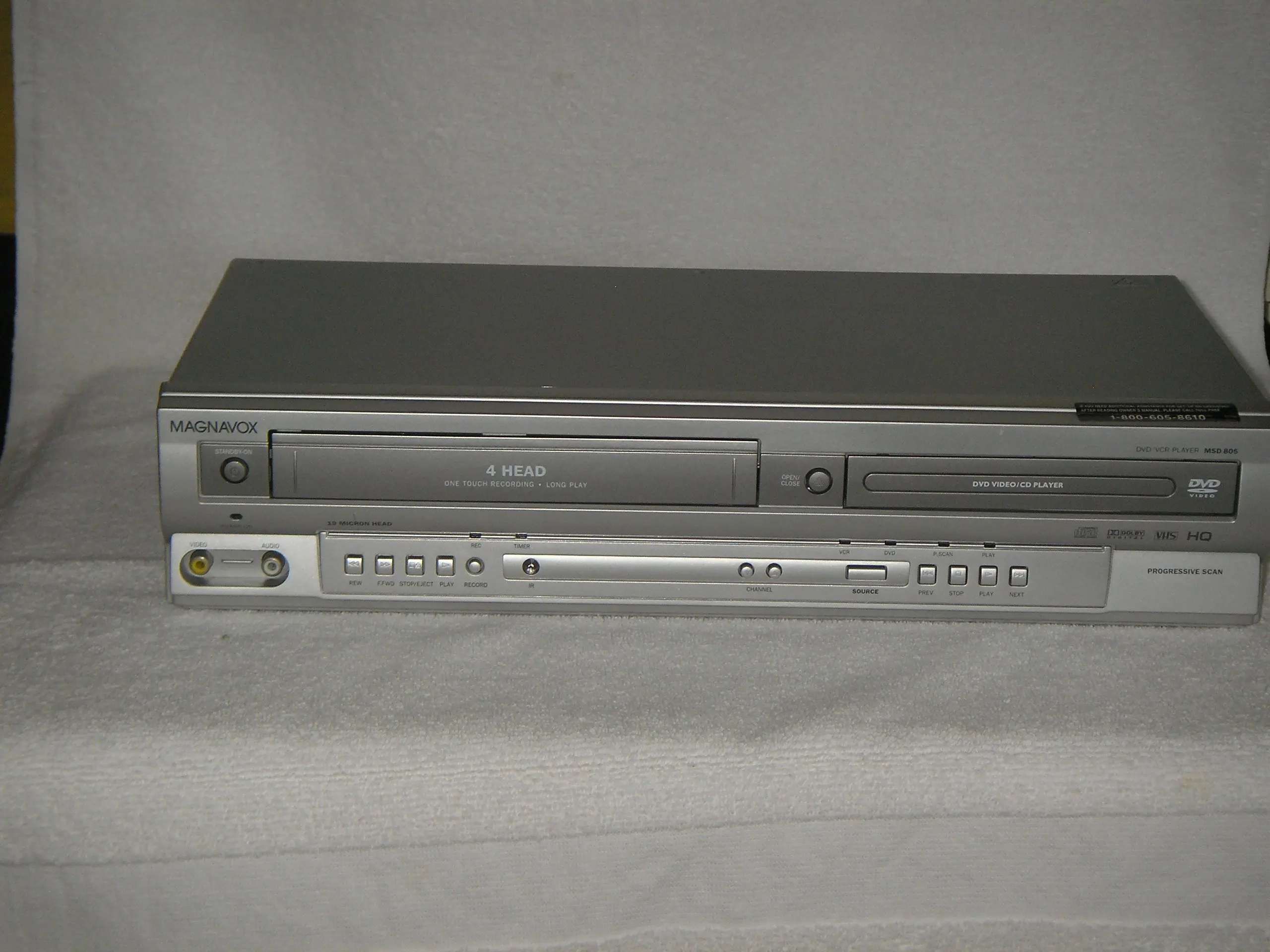 Get Quotations · MAGNAVOX 4 Head VCR & DVD Player Combination, ...