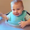Competitive Price Soft Waterproof Silicone Baby Bib Set For Feeding
