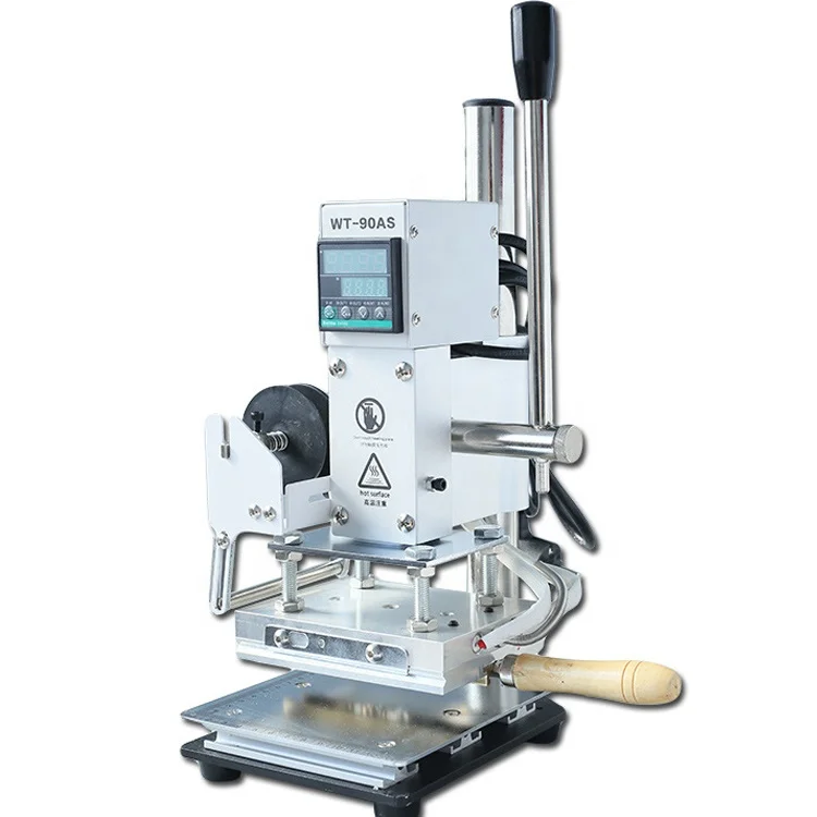 

Double use custom letters stamp gold foil hot stamping machine for leather bag