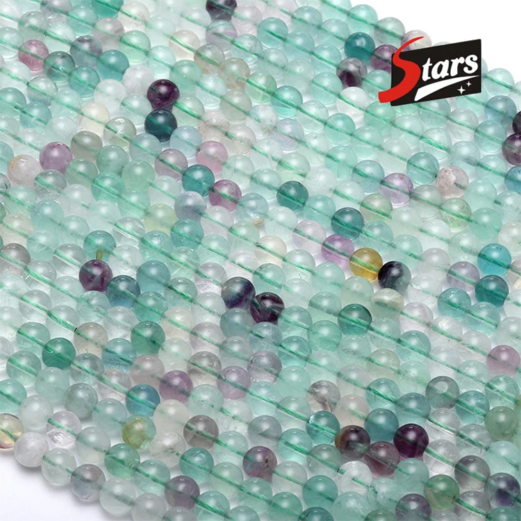 

Wholesale Natural Stone Fluorite Beads Crystal Loose Beads Gem Jewelry