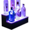 Colors Changing Acrylic 12" 2 Tier LED Lighted Home Bar Shelves