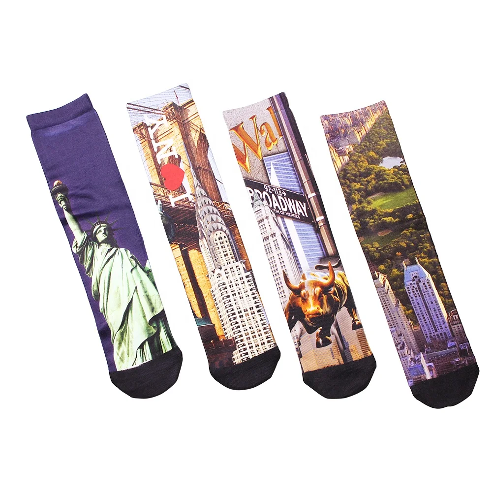 

Oem custom logo socks, blank sublimation 3d printing socks, Custom color