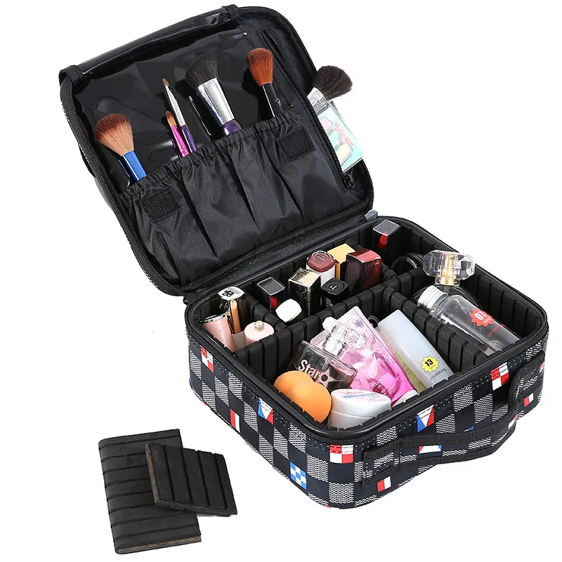 AILU shopping necessaries para mulheres maquiagem Travel Cosmetic Bag For Make Up Women Men Makeup cosmetic bags cases