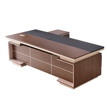 White Ceo Luxury Modern Design Executive Office Desk For