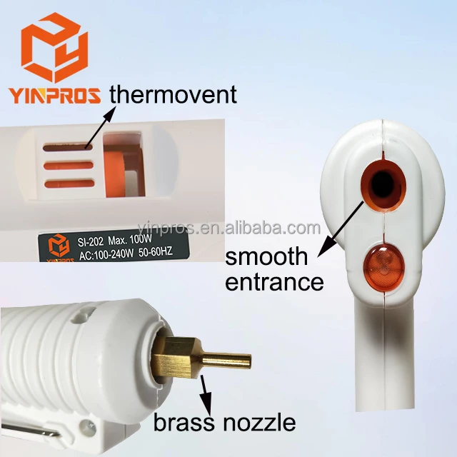 
Professional Power Tools Anti Drip Adjustable Temperature Hot Melt Glue Gun for industrial 