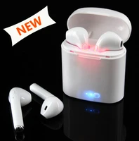 

FREE UPS SHIPPING High Quality I7s (True stereo) earphones V5.0 + EDR Wireless earpods bluetooth black / white mini earpods