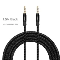 

Gold-plated head Male to Male Nylon Braid 3.5mm Jack Plug Audio AUX Cable For Ipod Headphone MP3