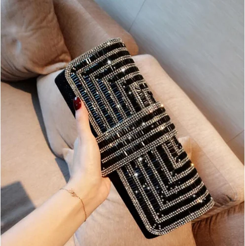 

Women Rhinestone Evening Clutch Bags Flashing Day Clutches Handbag Bags Crystal Chain Bride Wedding Party Clutch Bags