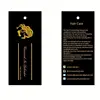 Beautiful customized hair extension hang tags labels