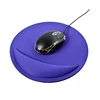 new model custom round natural rubber silicone gel mouse pad with hand rest