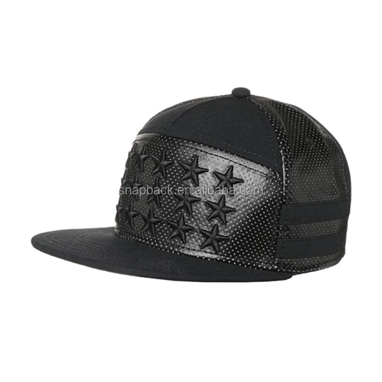 hip hop leather cap