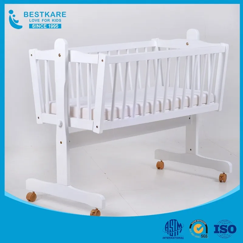 
baby swing bed new born wooden crib baby cradle wholesales 