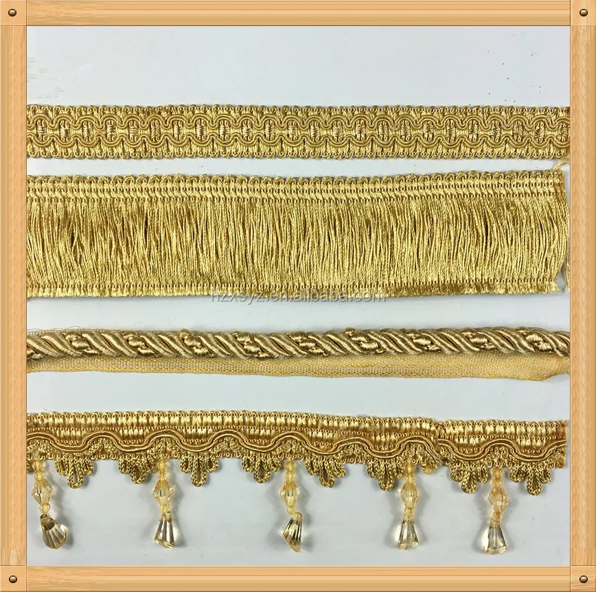 Elegant Cotton Loop Brush Trimmings Fringe For Pillow Cushion Fringe