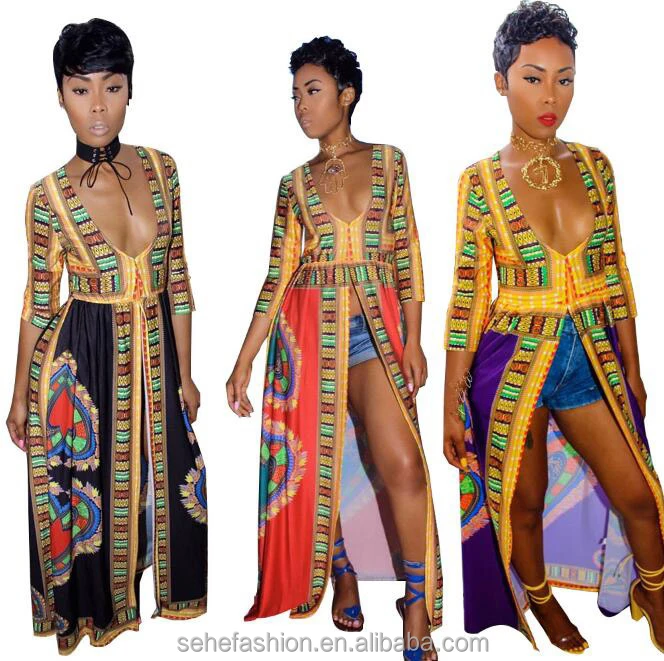

3 colors guangzhou dashiki dress african traditional pattern designs fashion maxi dress, N/a