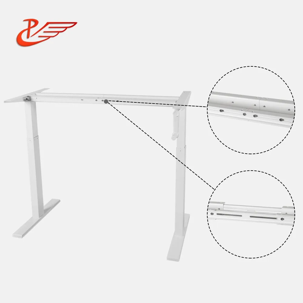 Height Adjustable Office Desk Of Manual Desk Height Adjustable With