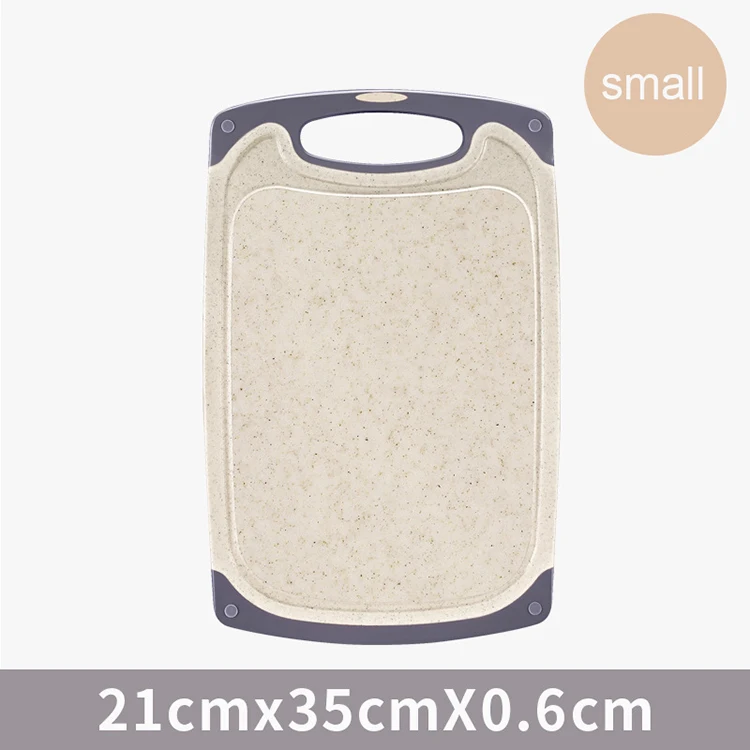Amazon 2019 Online Shop Eco-friendly High Quality BPA Free Natural Straw Cutting Board Wheat Fiber Chopping Board