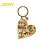 Factory Directly Wholesale Heart Shape No Minimum Custom Logo Metal Hard Enamel Keychain