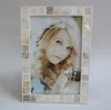 mosaic seashell metal alloy picture photo frame