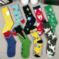 

New Product Colored Casual 100 Cotton Dress Men Custom Socks Custom Logo