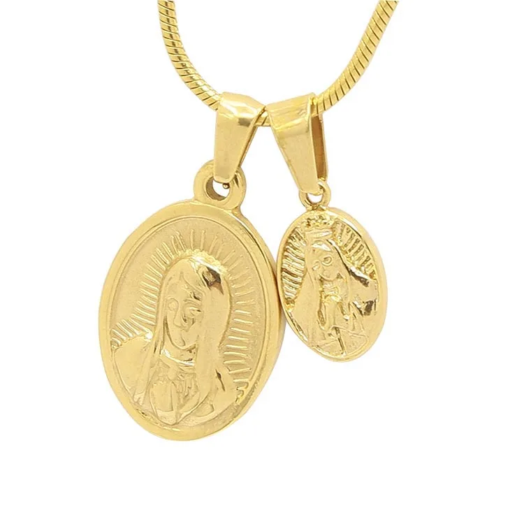 

Cheap wholesale 18k gold virgin mary pendant necklace