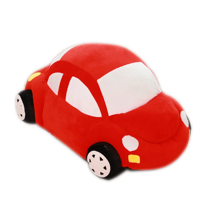 

factory customized China manufacturer low MOQ high quality promotional custom toy car plush, Blue, pink, red, green