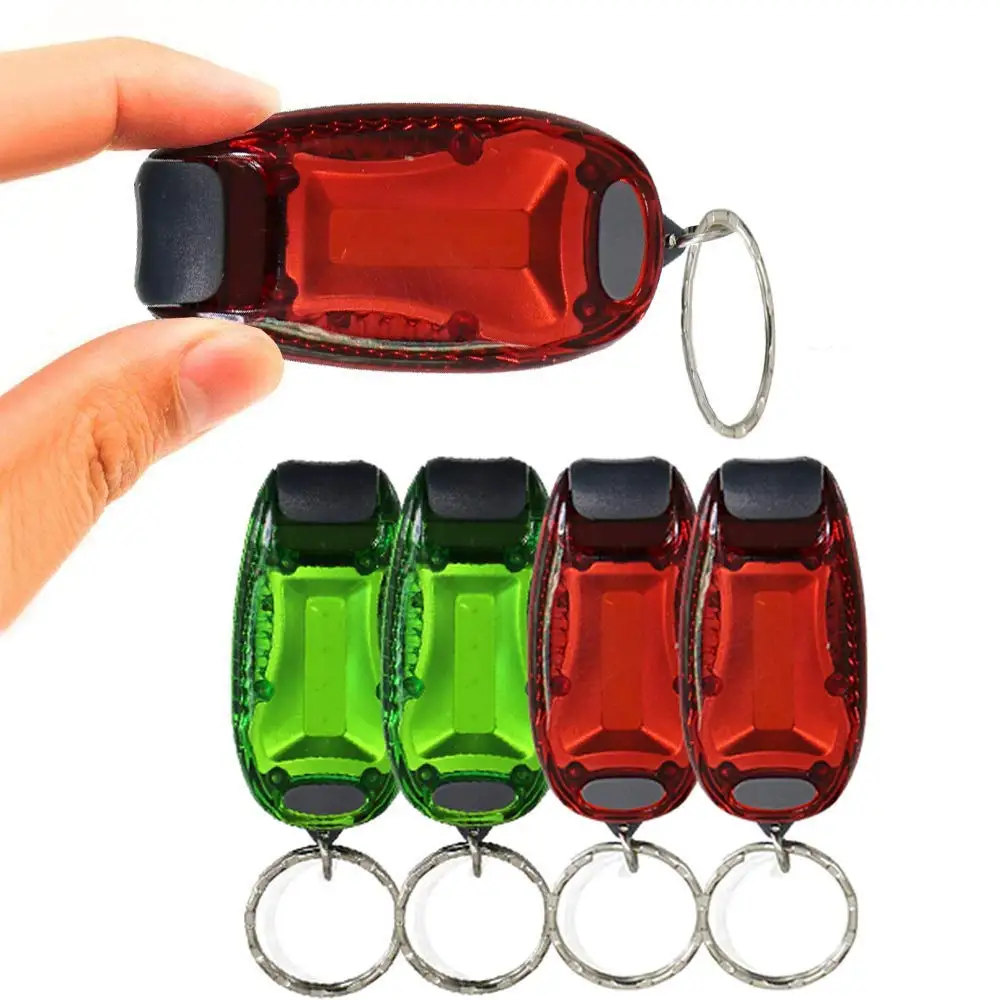 LED Warning Light Safety Cycling Walking Jogging Camping Keyring Bag 4 Colours