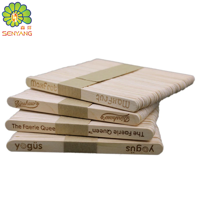 

AAAAA + Factory wooden printed popsicle sticks, 100%natural wood color