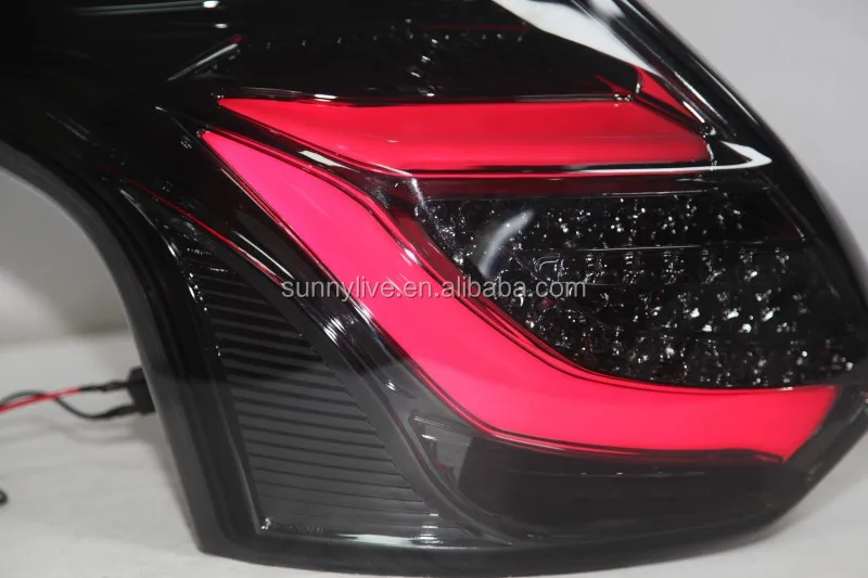 for Focus 3 LED Strip Tail Lamp for FORD Hatchback 2012-2014 year Smoke Black TW