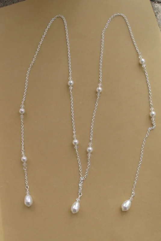 Newest bridal jewelry back drop chain back chain for bride wedding back