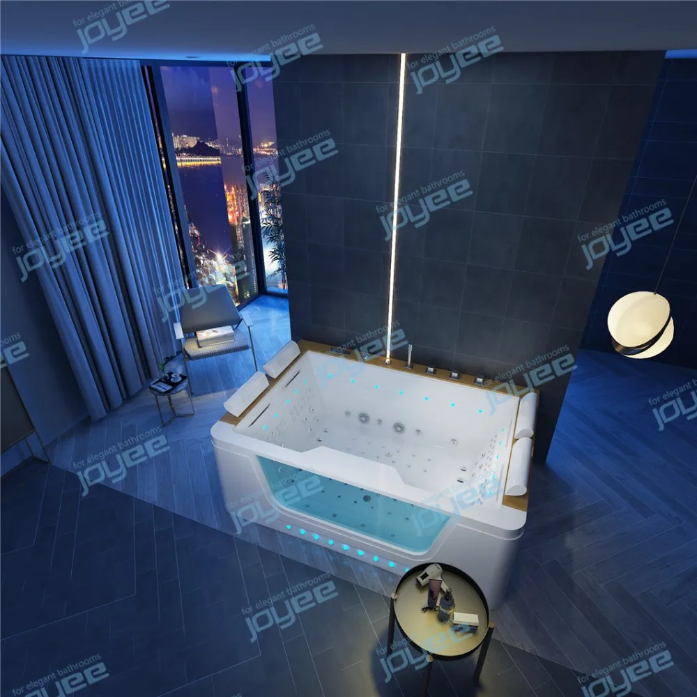 Hot Sale Freestanding Glass Bathtub With Jacuzzi Function/whirlpool