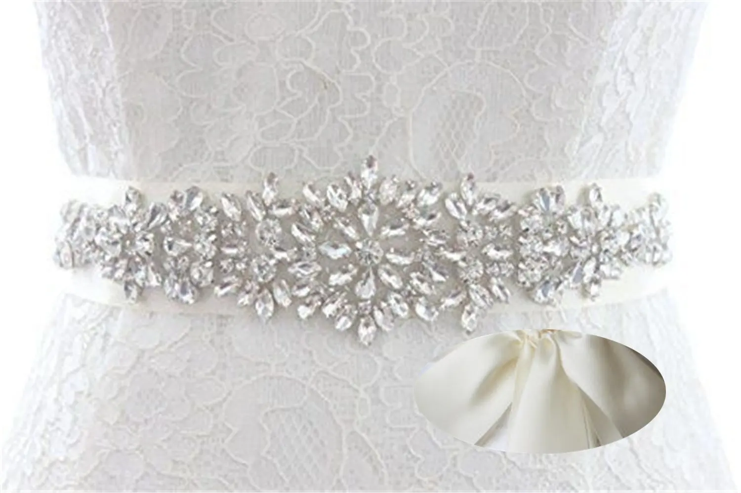 All The Way Around Bridal Belt Rhinestone Sash Bridal Belt Bridal