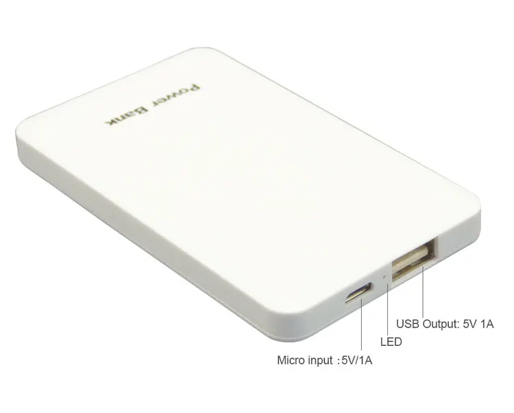 

ultra slim credit card size power bank for mobile phone, Customized
