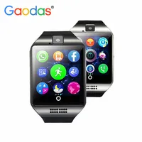 

Smart Watch Q18 With Camera Facebook Whatsapp Twitter Sync SMS Smartwatch GT08 DZ09 U8 Support SIM TF Card For Android