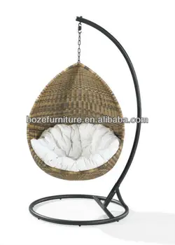 columpio rattan jardin