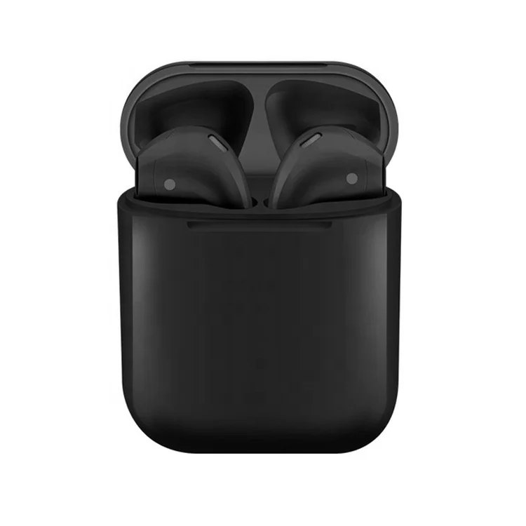Black Color i12S with Charging Box Twins Headset BT Wireless Earphone Tws i8 i9 i10 i11 i12  for Laptops
