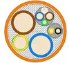 Iec 62196-2 Type 2 Charging Cable Electrical Flexible Copper Wire Braided Ev Cable