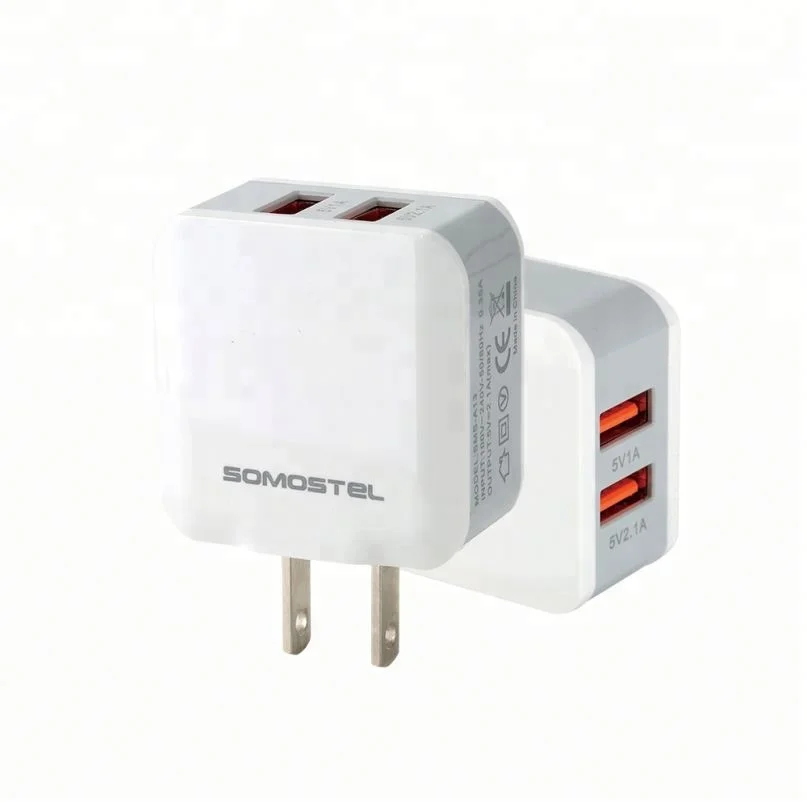 

Wholesale Mobile Accesorios Cargadores Para Celulares Wired Fast Phone Charger USB Wall Travel Charger For Samsung, White