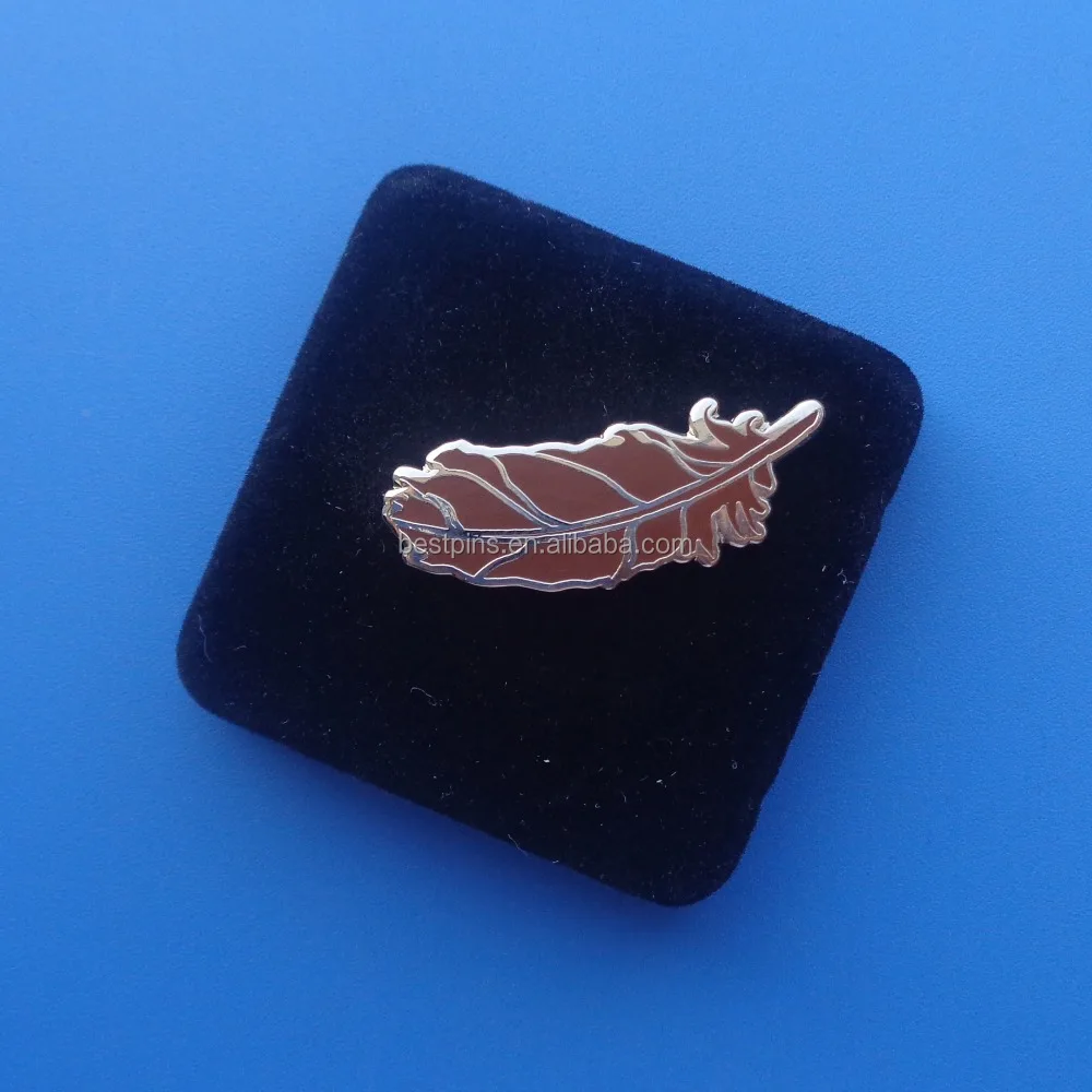 men's feather brooch christmas decorative pins