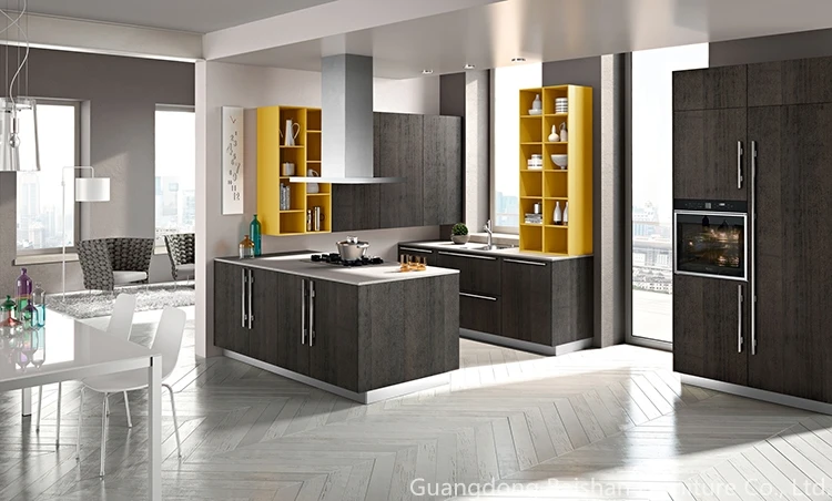 Modern Style Plywood Kitchen Cabinets Wooden Furniture ...