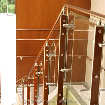 Interior Wood Handrail Glass Railing Grateful Staircase Balustrade Buy Glass Stair Railing Glass Balustrade With Wood Handrailstaircase Glass