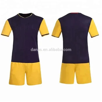 black and yellow soccer jersey