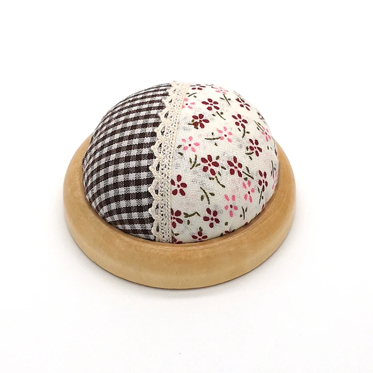 
Free shipping Wooden base sewing Pin Cushion handmade E05-2 