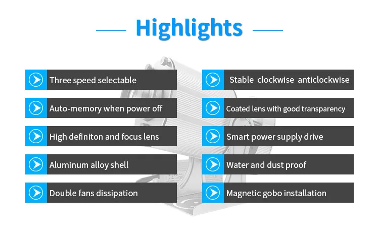 gobo logo projector 40W Outdoor waterproof advertising customize logo projector floor lamp CE certification