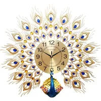 

decorative metal Peacock Wall Clock