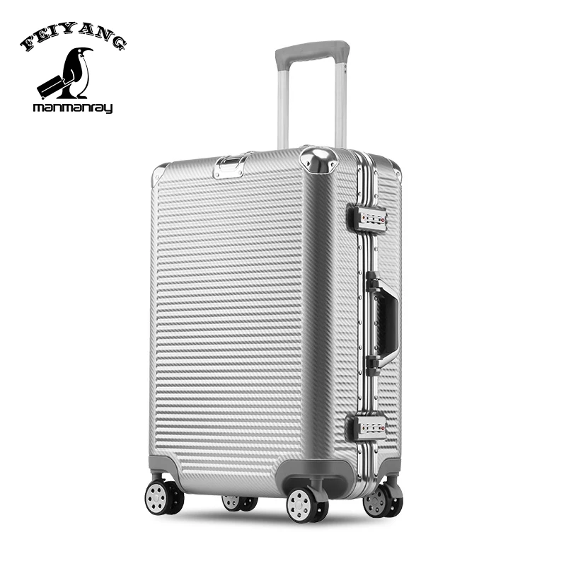 

ABS travel trolley luggage bag suitcase sets aluminum frame luggage, Customized color