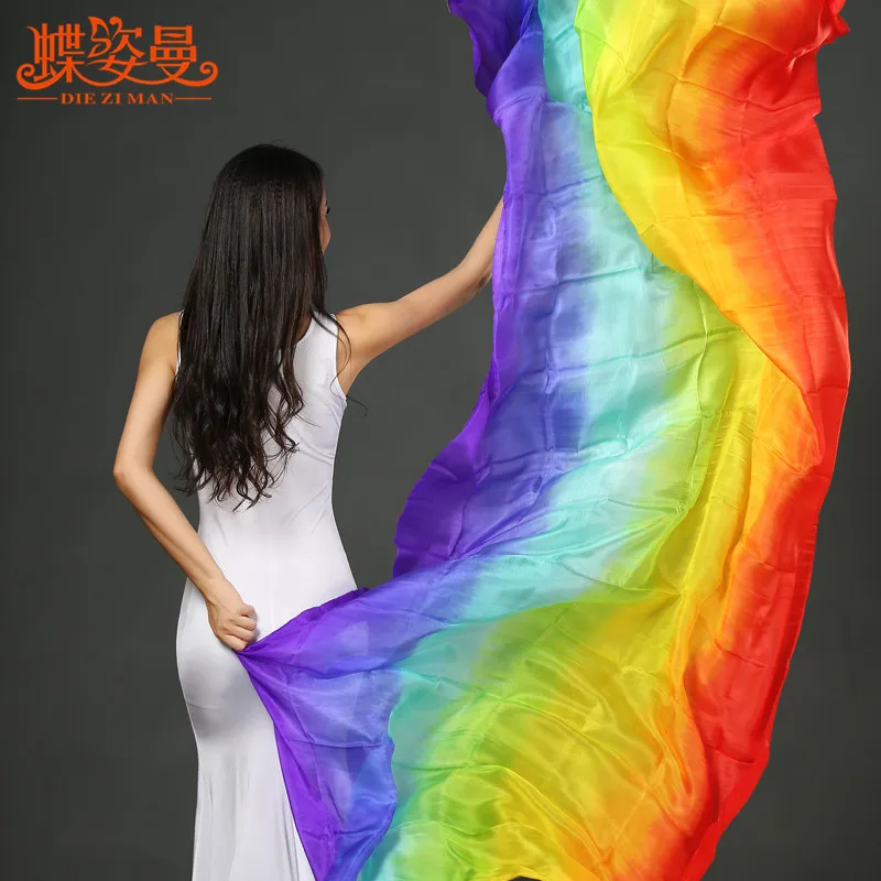 
SJ003 Performance Professional bellydance Silk veil for girl 